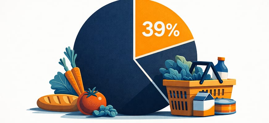 Россияне тратят на еду 39% бюджета